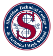 A circular emblem displaying the text "Sheridan Technical College & Technical High School".